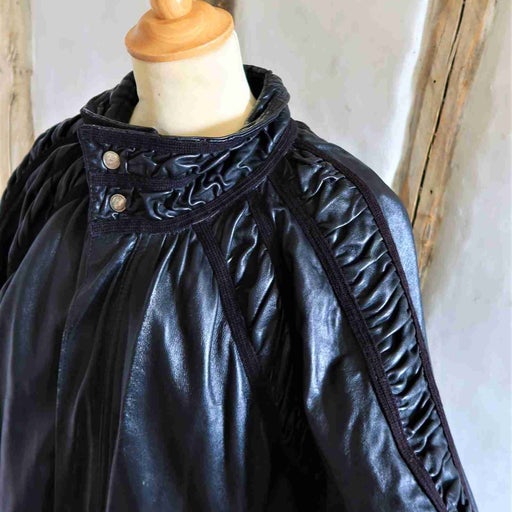 Leather blouse