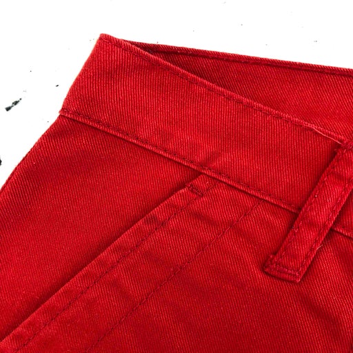 Flared cotton pants