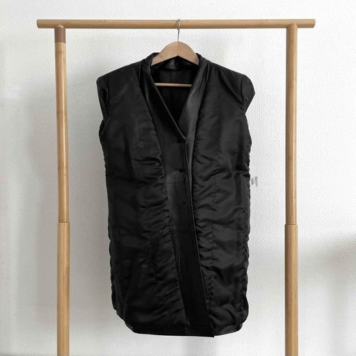 Leather trench coat