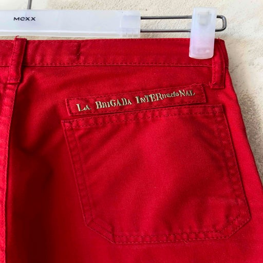 Flared cotton pants