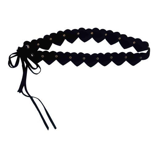 Heart suede belt