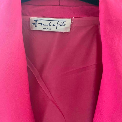Long fuchsia coat
