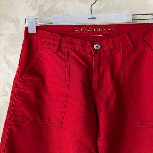 Flared cotton pants