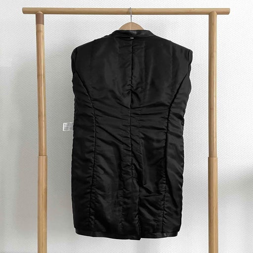 Leather trench coat