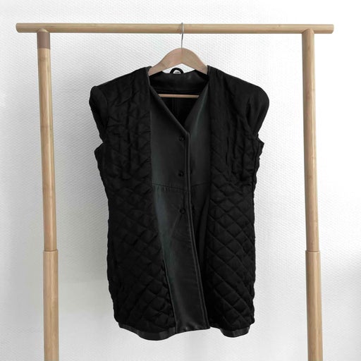 Leather safari jacket