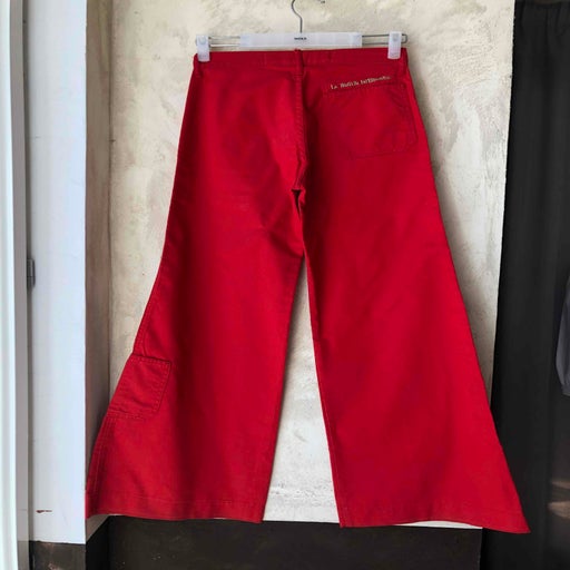 Flared cotton pants