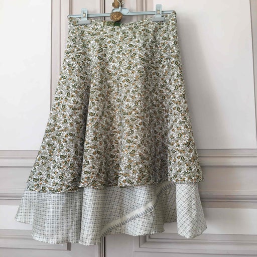 Silk wrap skirt