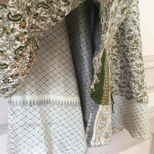 Silk wrap skirt