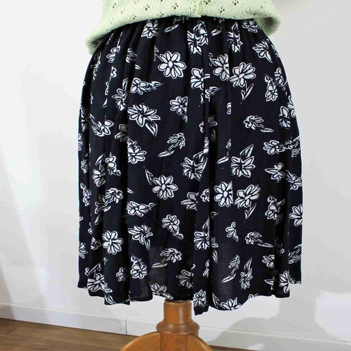 Floral midi skirt