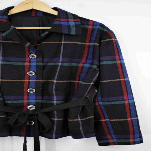 80's plaid jacket