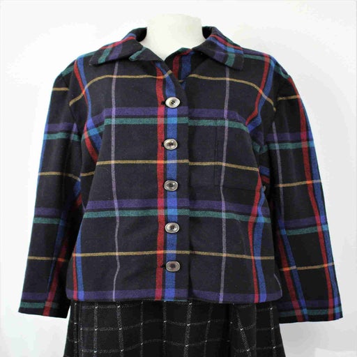 80's plaid jacket