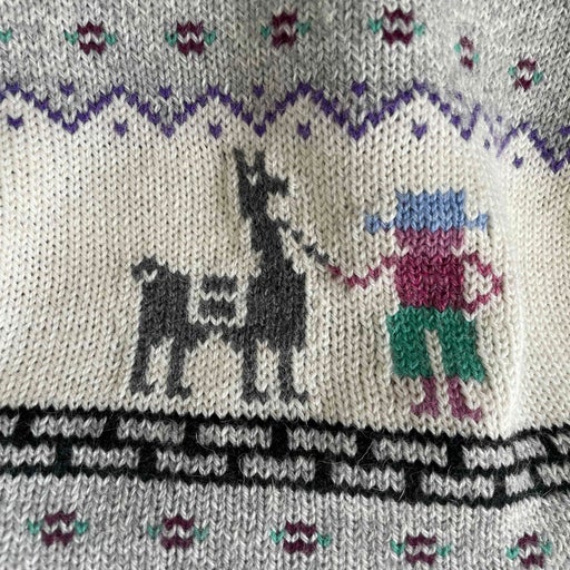Patterned wool sweater