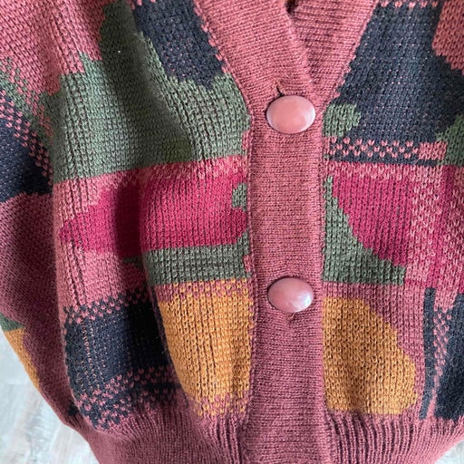 Camouflage cardigan
