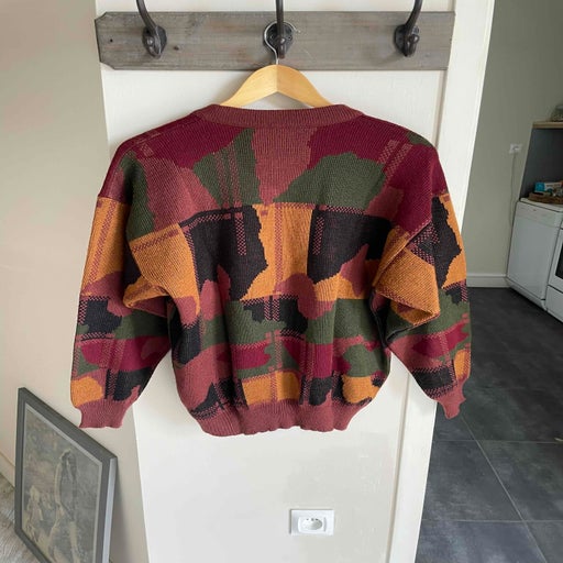 Camouflage cardigan