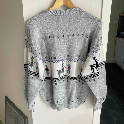 Patterned wool sweater