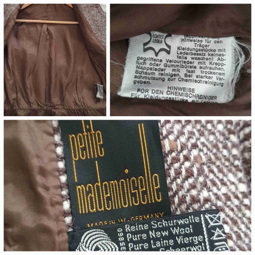 Wool and leather jacket