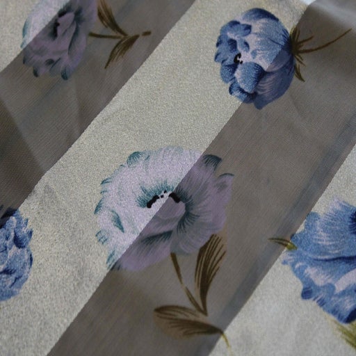 Floral striped scarf