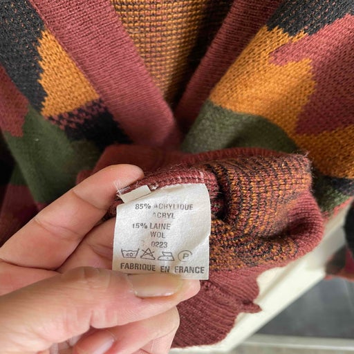 Camouflage cardigan