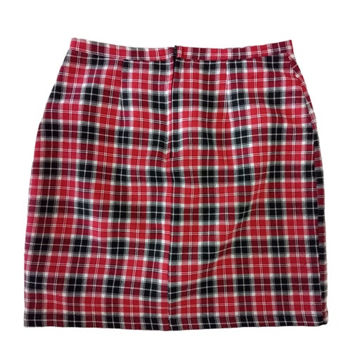 Plaid mini skirt