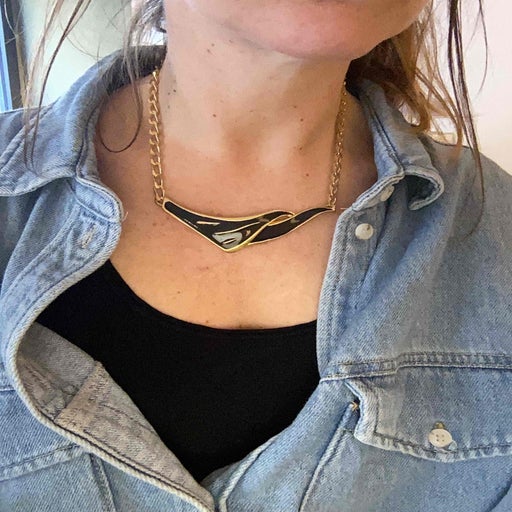 Enamel Pendant Necklace