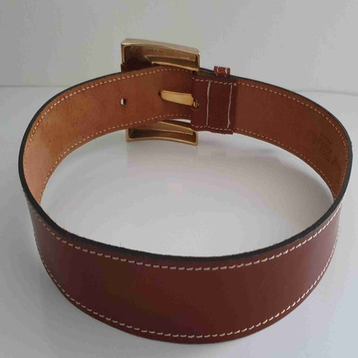 Ceinture en cuir et laiton