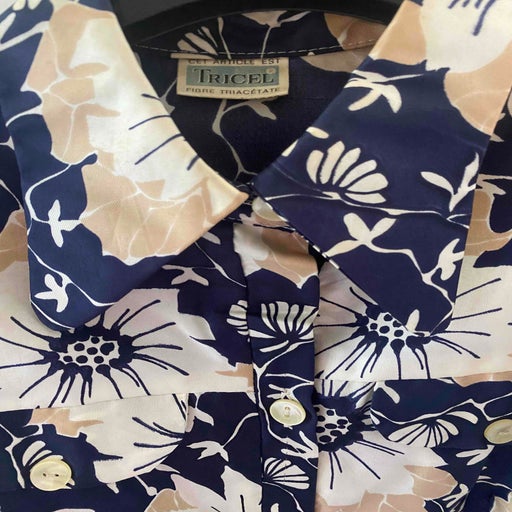 Floral shirt dress