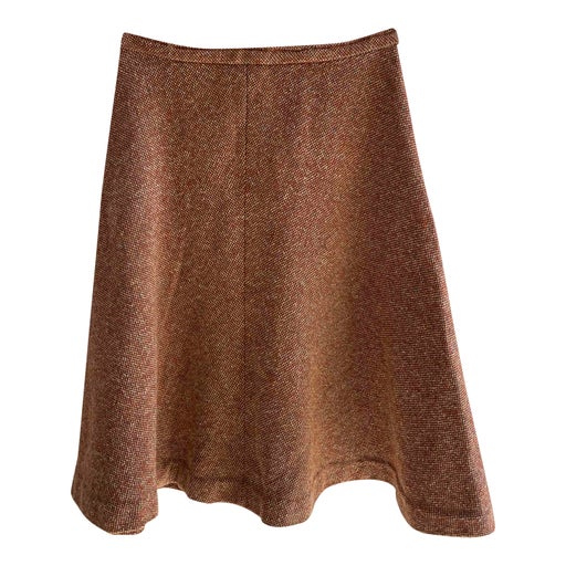 Wool skater skirt
