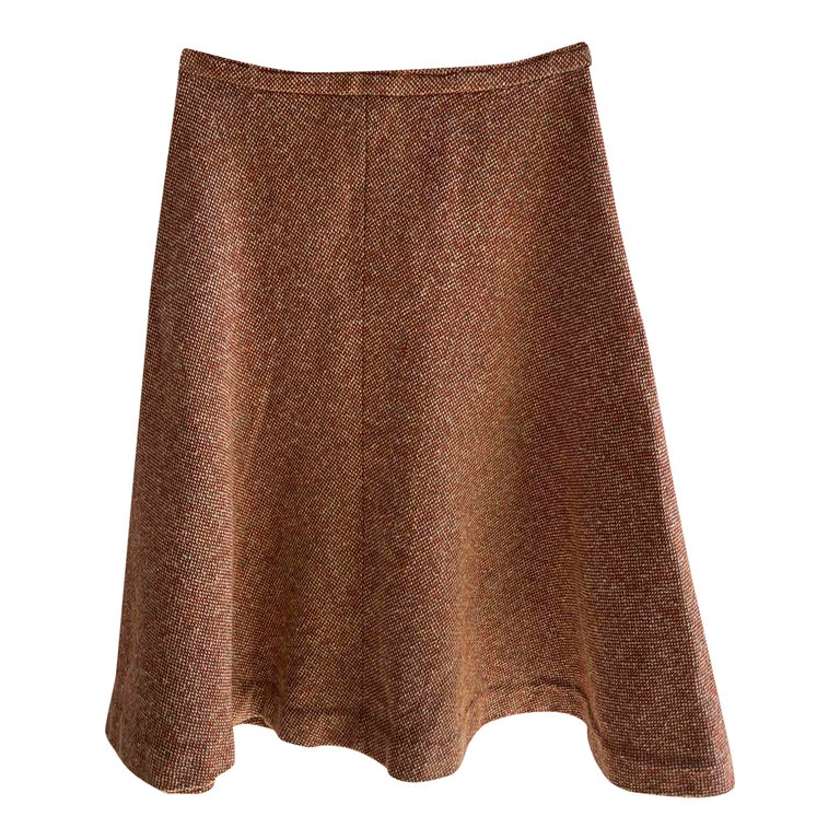 Wool skater skirt