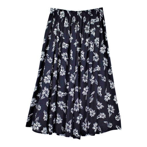 Jupe midi à fleurs
