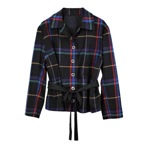 80's plaid jacket