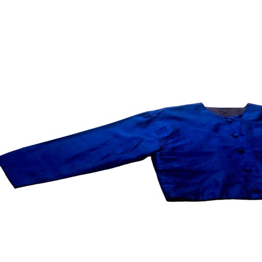 Short silk jacket