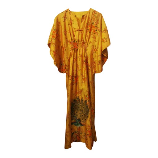 Robe longue en soie