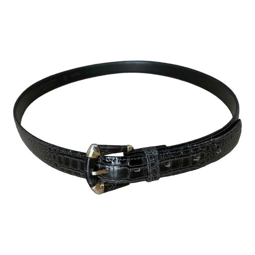 Exotic leather belt
