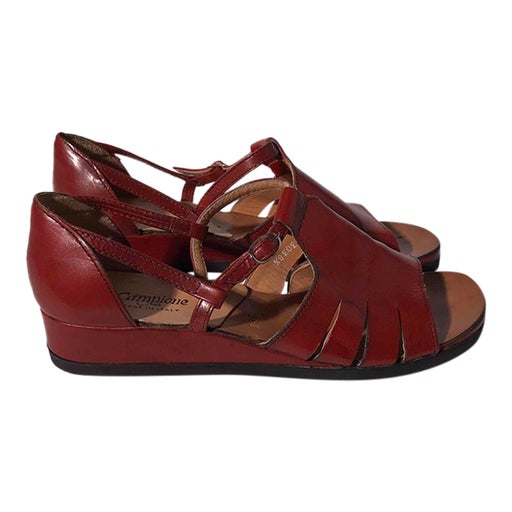 Sandales en cuir 70's