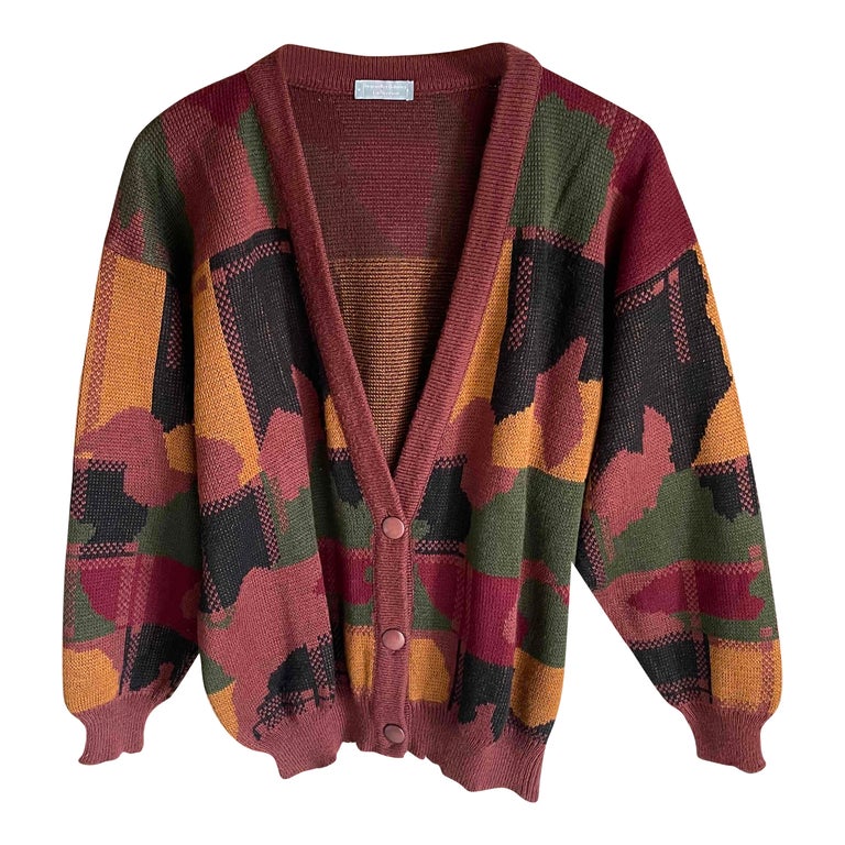 Camouflage cardigan