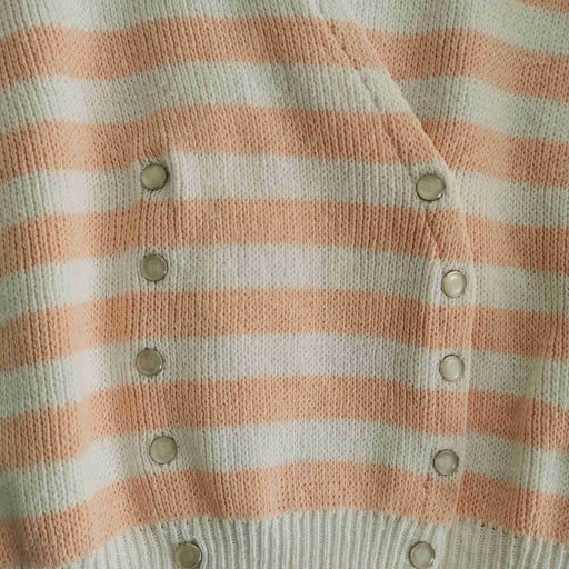 Short striped cardigan