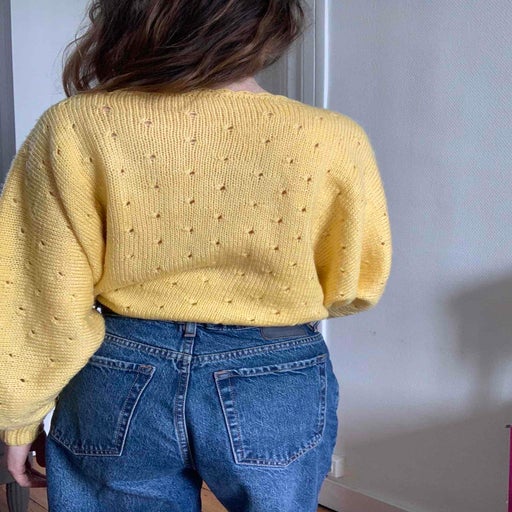 Embroidered wool sweater