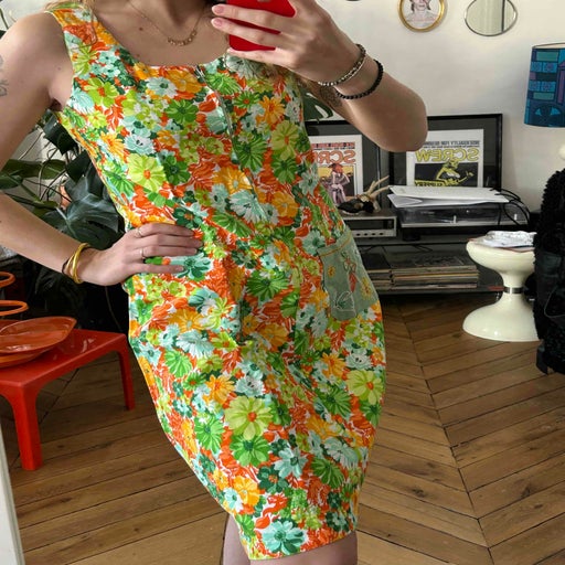 60's cotton dress