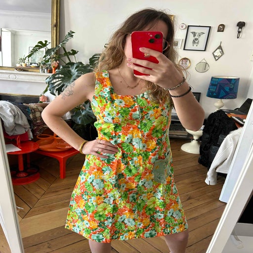60's cotton dress