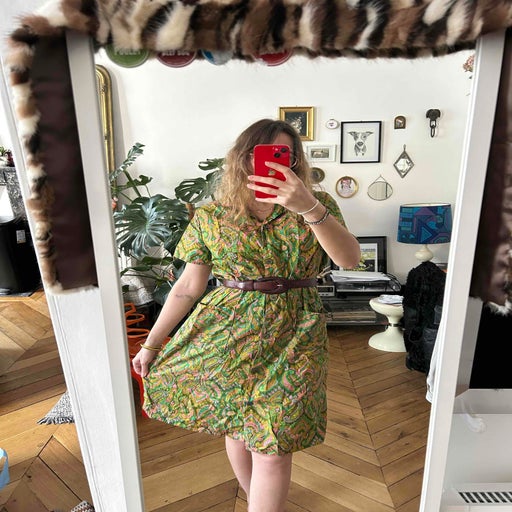 60's cotton dress