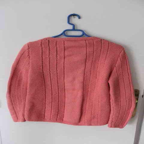 Knit and cotton cardigan