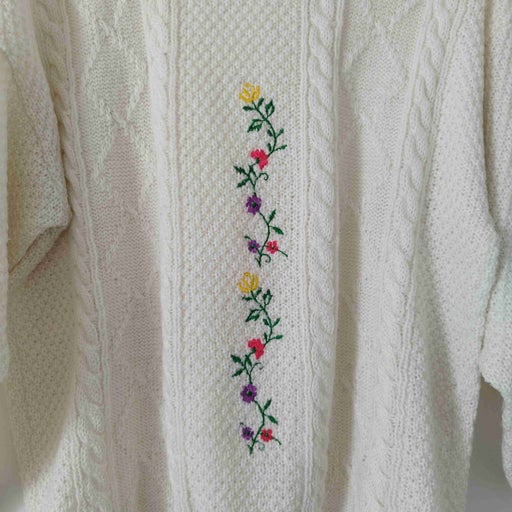 Embroidered Irish Sweater