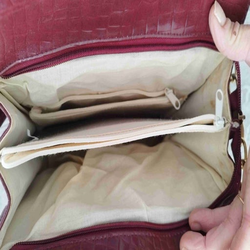 Croc embossed bag