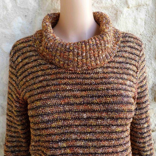 Lurex striped jumper