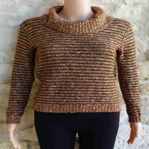 Lurex striped jumper