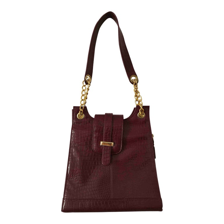 Croc embossed bag