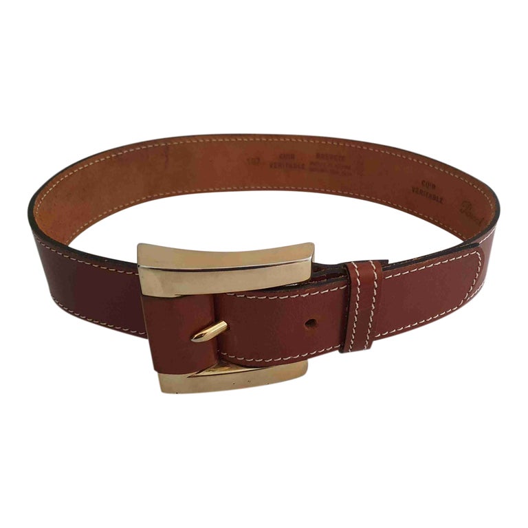 Ceinture en cuir et laiton