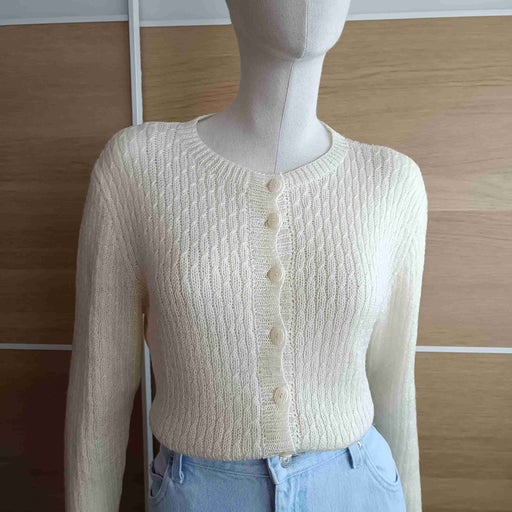 Cable knit cardigan