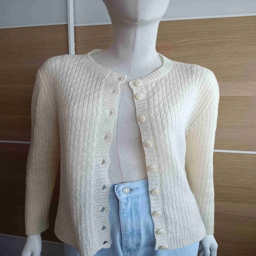 Cable knit cardigan