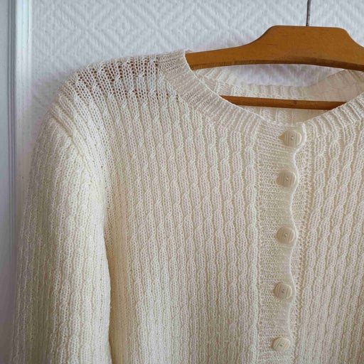 Cable knit cardigan